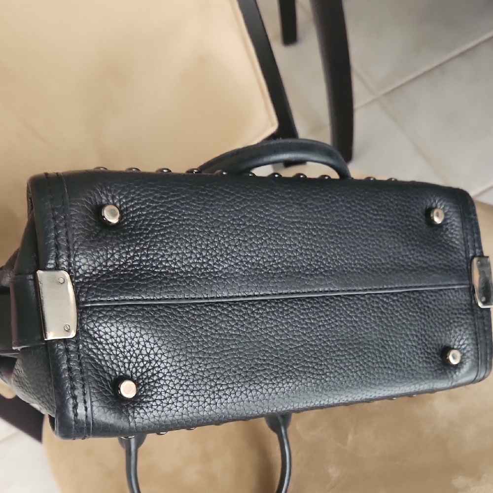 ✨️Coach Black Studded Leather Satchel - Picture 16 of 17